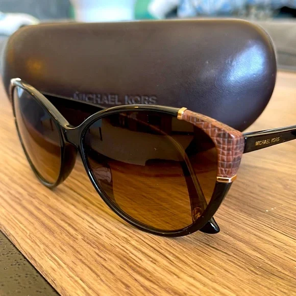 Brown Michael Kors Sunglasses With Snake Print Sunglasses Leopard